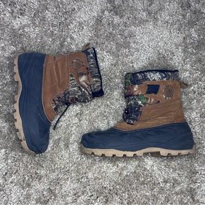 Ozark Men’s Brown Black Camouflage Trail Boots Shoes w/ 3M Thinsulate Size 11